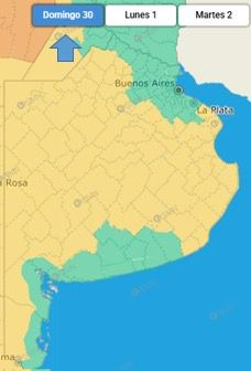 Alerta por tormenta Domingo Tarde (12:00 hs-18:00 hs)