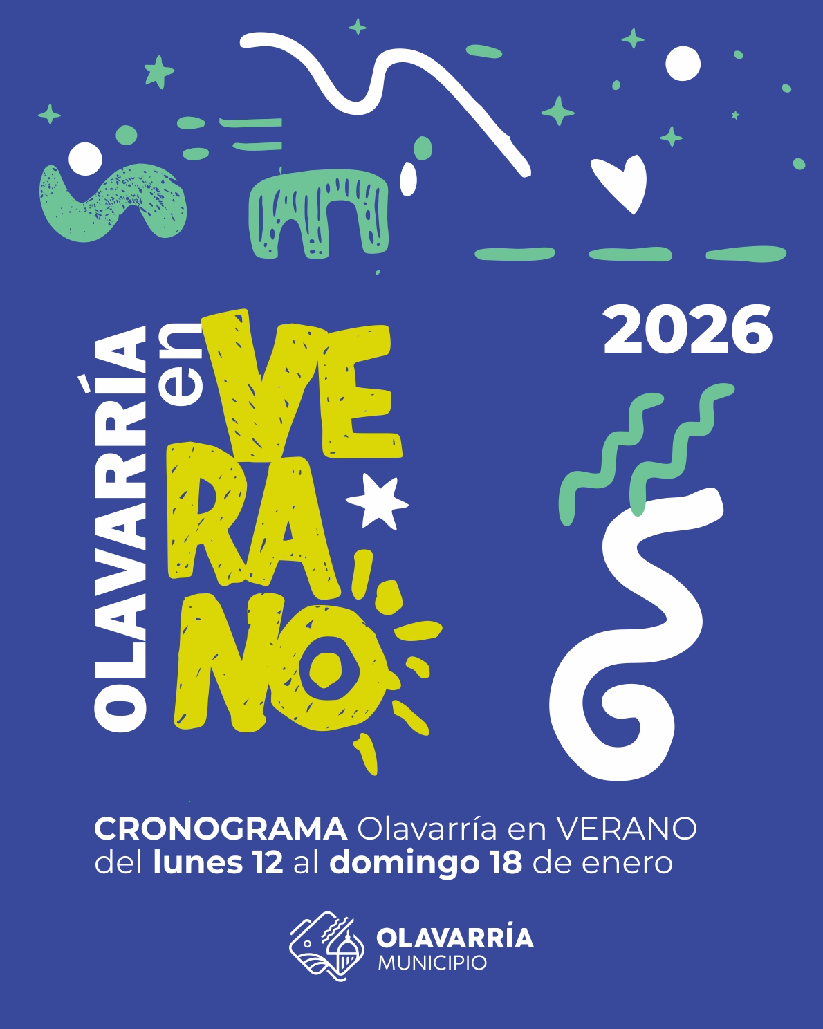 “Olavarría en Verano”: agenda del lunes 12 al domingo 18 de enero