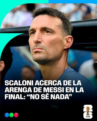 Scaloni habló tras la final del Mundial y desmintió las versiones sobre Messi.
