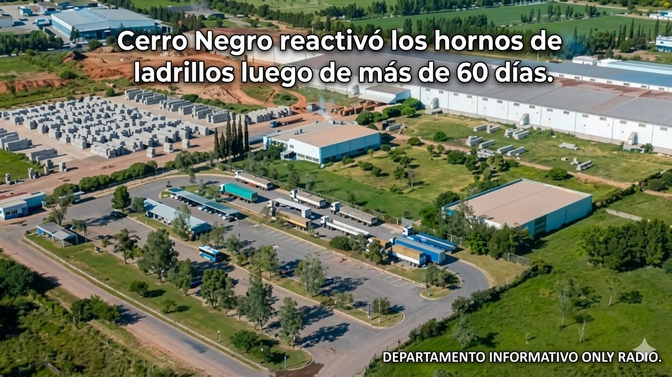 Cerro Negro reactivó los hornos de ladrillos luego de más de 60 días.