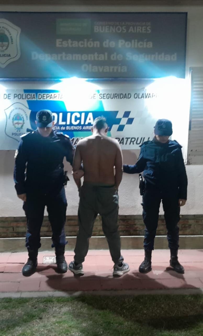 DOS HOMBRES FUERON APREHENDIDOS POR RESISTENCIA A LA AUTORIDAD EN OLAVARRÍA
