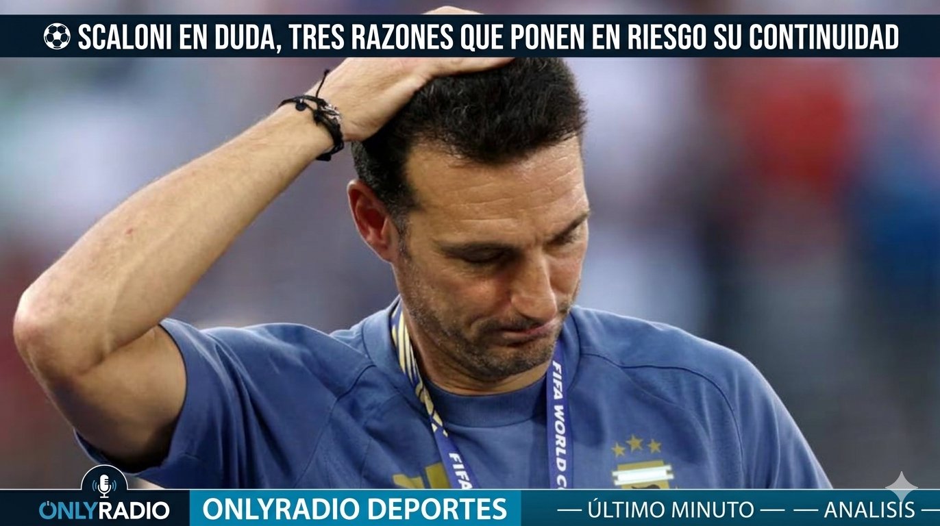 ⚽ SCALONI EN DUDA, TRES RAZONES QUE PONEN EN RIESGO SU CONTINUIDAD EN LA SELECCIÓN
