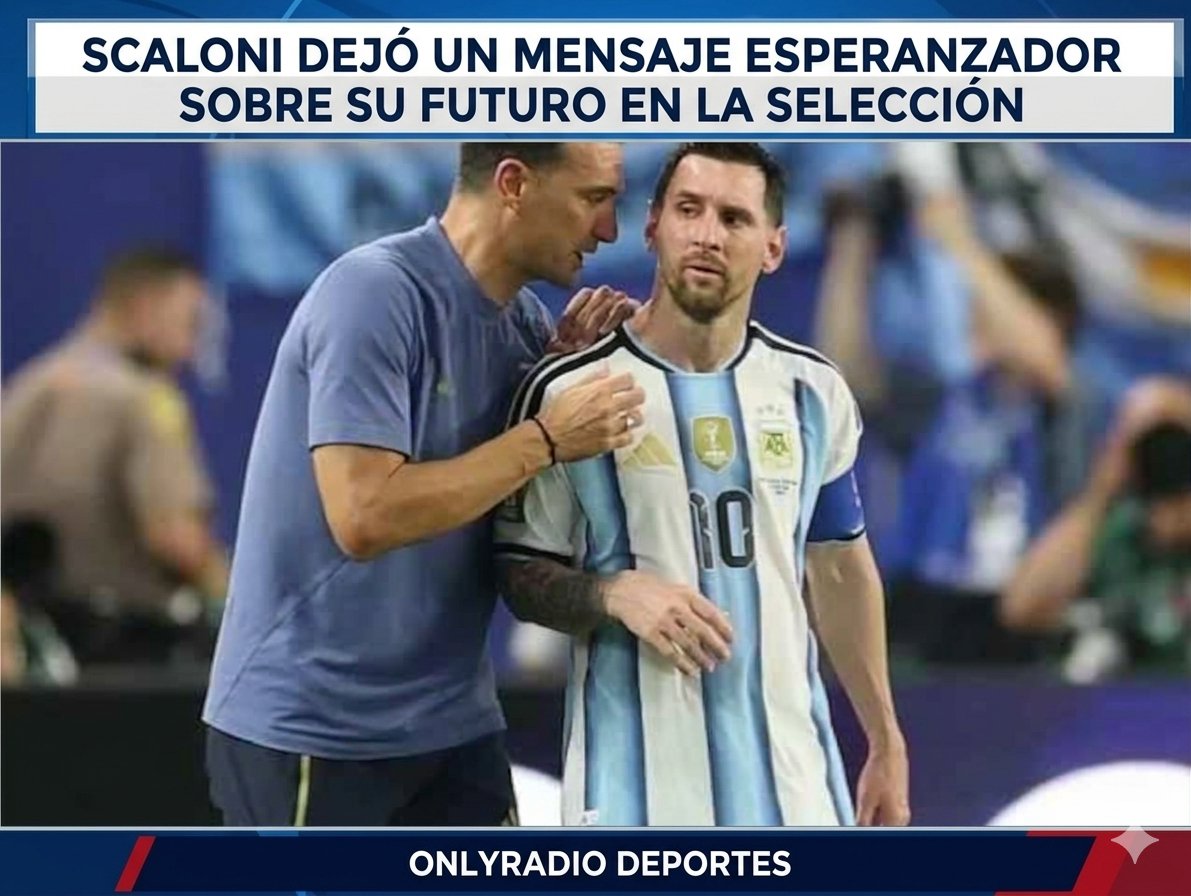 SCALONI DEJÓ UN MENSAJE ESPERANZADOR SOBRE SU FUTURO EN LA SELECCIÓN.