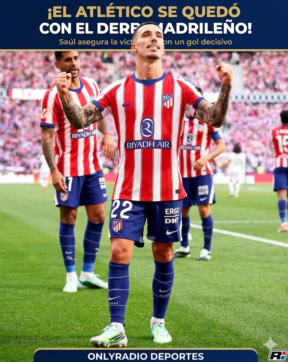 ¡EL ATLÉTICO SE QUEDÓ CON EL DERBI MADRILEÑO!