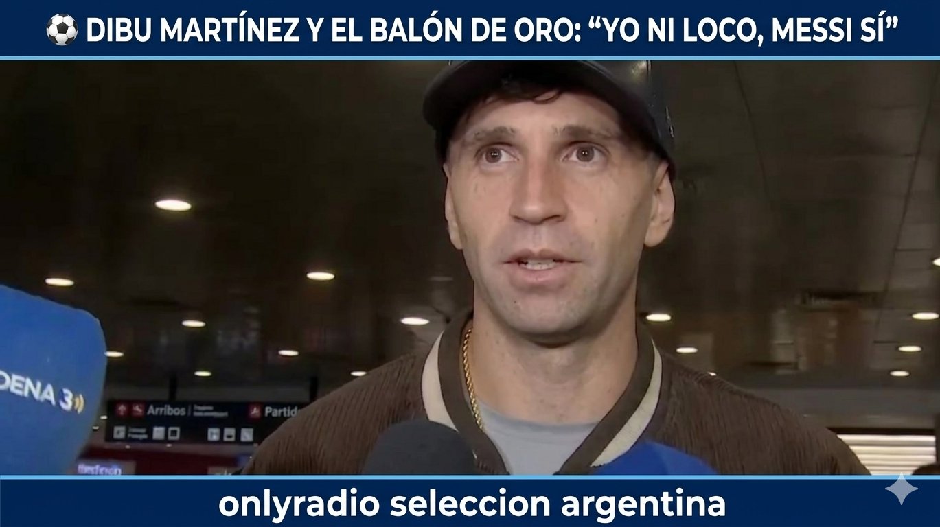 ⚽ DIBU MARTÍNEZ Y EL BALÓN DE ORO: “YO NI LOCO, MESSI SÍ”
