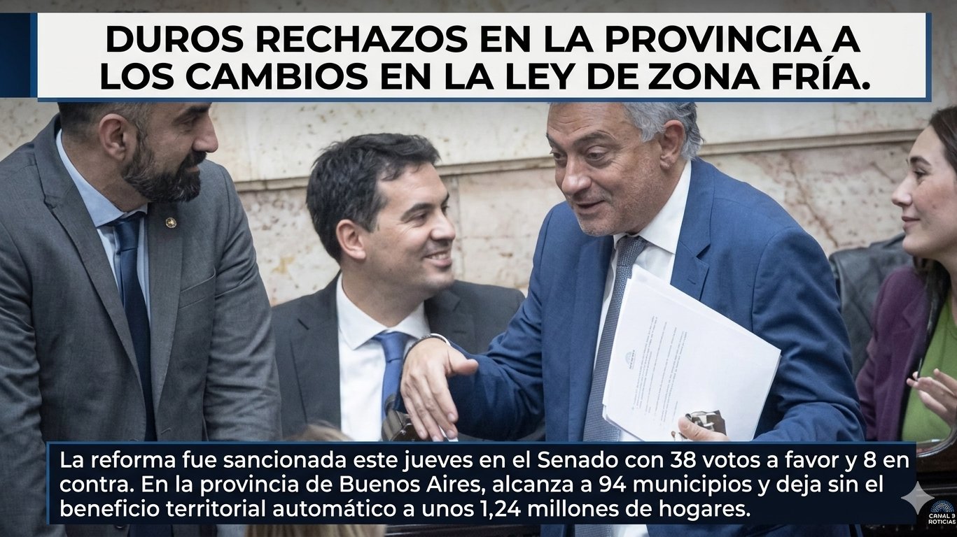 DUROS RECHAZOS EN OLAVARRÍA A LOS CAMBIOS EN LA LEY DE ZONA FRÍA.