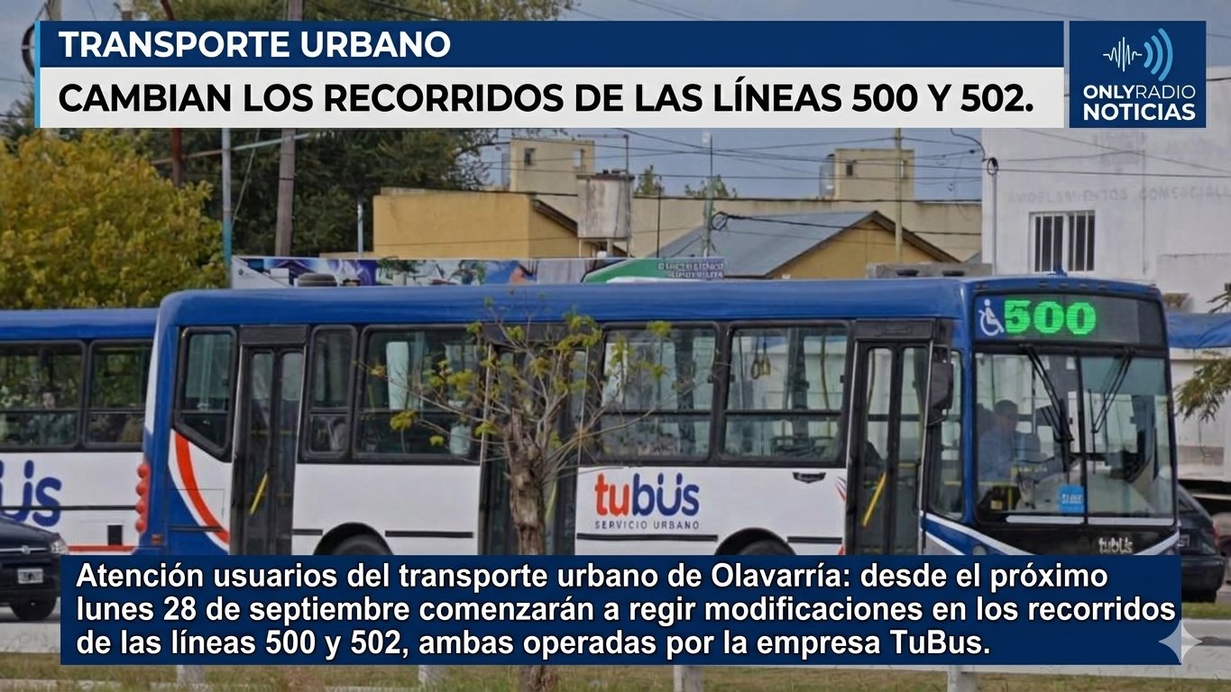 TRANSPORTE URBANO CAMBIAN LOS RECORRIDOS DE LAS LÍNEAS 500 Y 502