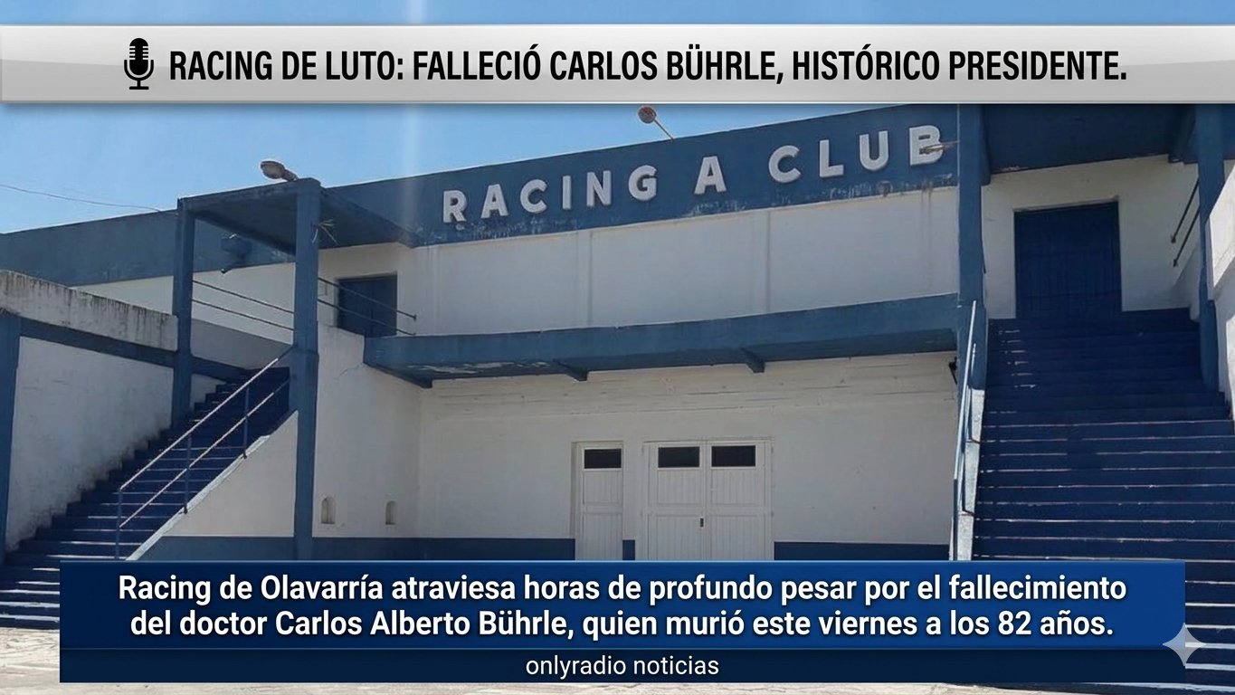 🎙️ RACING DE LUTO FALLECIÓ CARLOS BÜHRLE, HISTÓRICO PRESIDENTE.