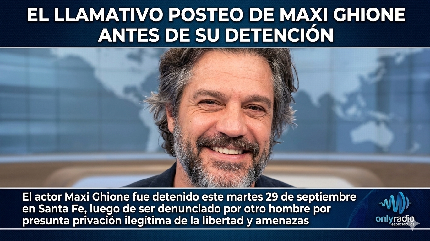 EL LLAMATIVO POSTEO DE MAXI GHIONE ANTES DE SU DETENCIÓN.