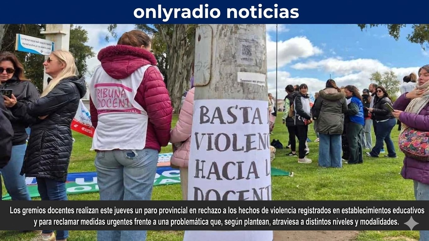 PARO DOCENTE: ALERTAN POR EL AUMENTO DE LA VIOLENCIA EN LAS ESCUELAS