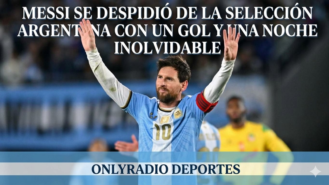 MESSI SE DESPIDIÓ DE LA SELECCIÓN ARGENTINA CON UN GOL Y UNA NOCHE INOLVIDABLE.