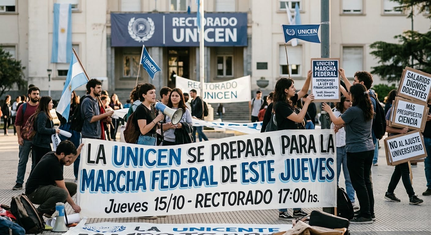 UNIVERSIDAD: LA UNICEN SE PREPARA PARA LA MARCHA FEDERAL DE ESTE JUEVES